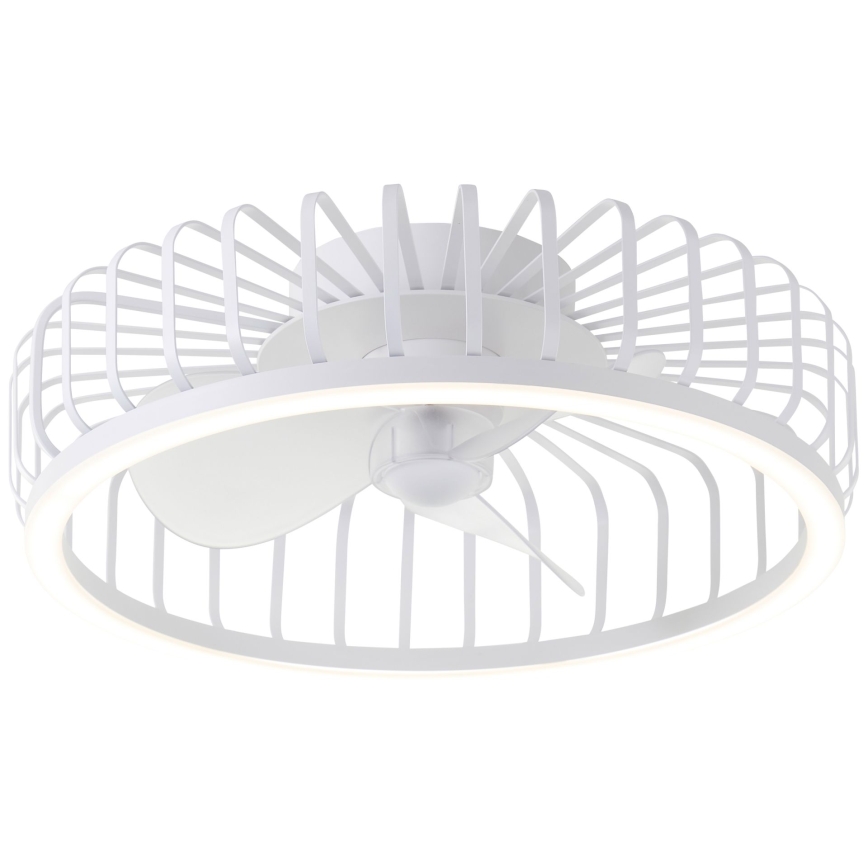 Brilliant - LED stmievateľné stropné svietidlo s ventilátorom CAPO LED/36W/230V 2700-6500K priemer 48 cm biela + diaľkové ovládanie