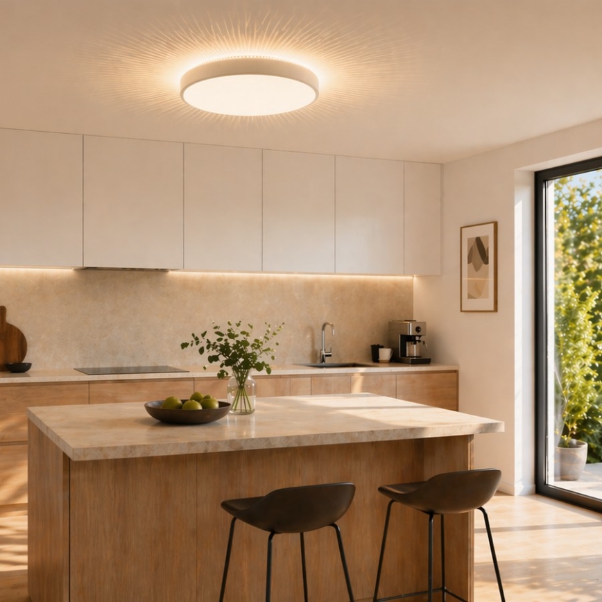 Brilliant - LED stropné svietidlo SOLISTRA LED/18W/230V pr. 34,5 cm biela