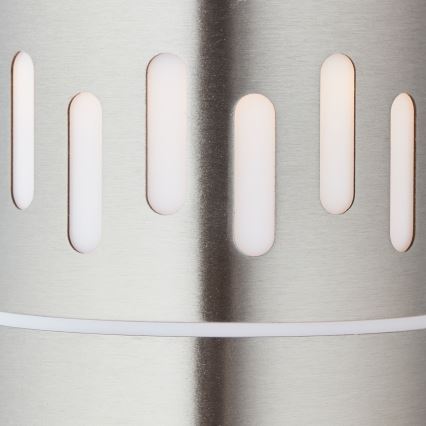 Brilliant - LED Vonkajšia lampa so senzorom LEIGH LED/0,9W/230V + 1xE27/11W 80 cm IP44 lesklý chróm
