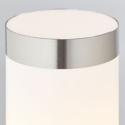 Brilliant - LED Vonkajšia lampa so senzorom LEIGH LED/0,9W/230V + 1xE27/11W 80 cm IP44 lesklý chróm