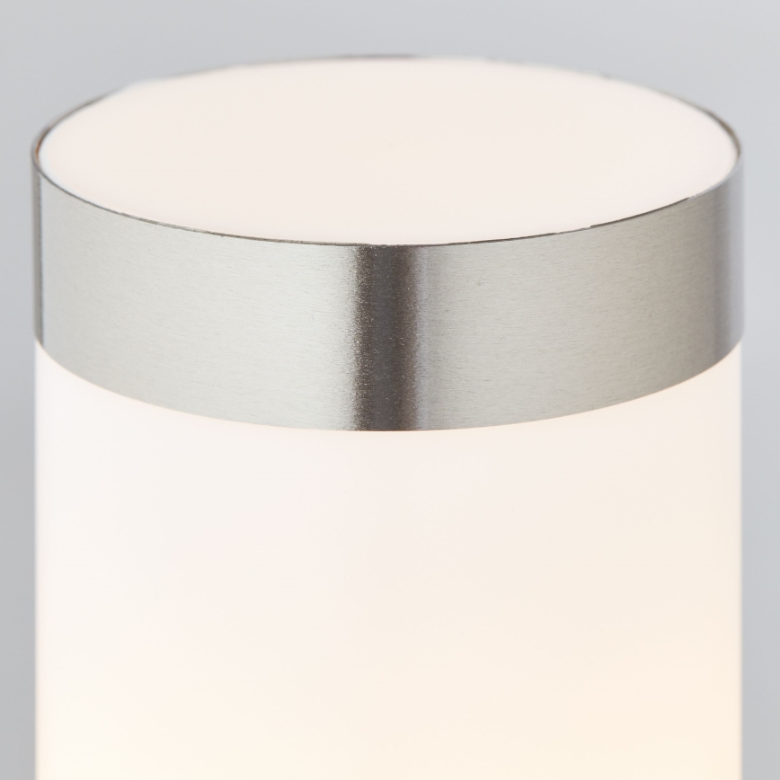 Brilliant - LED Vonkajšia lampa so senzorom LEIGH LED/0,9W/230V + 1xE27/11W 80 cm IP44 lesklý chróm
