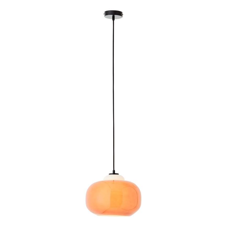 Brilliant - Luster na lanku BLOP 1xE27/60W/230V oranžový