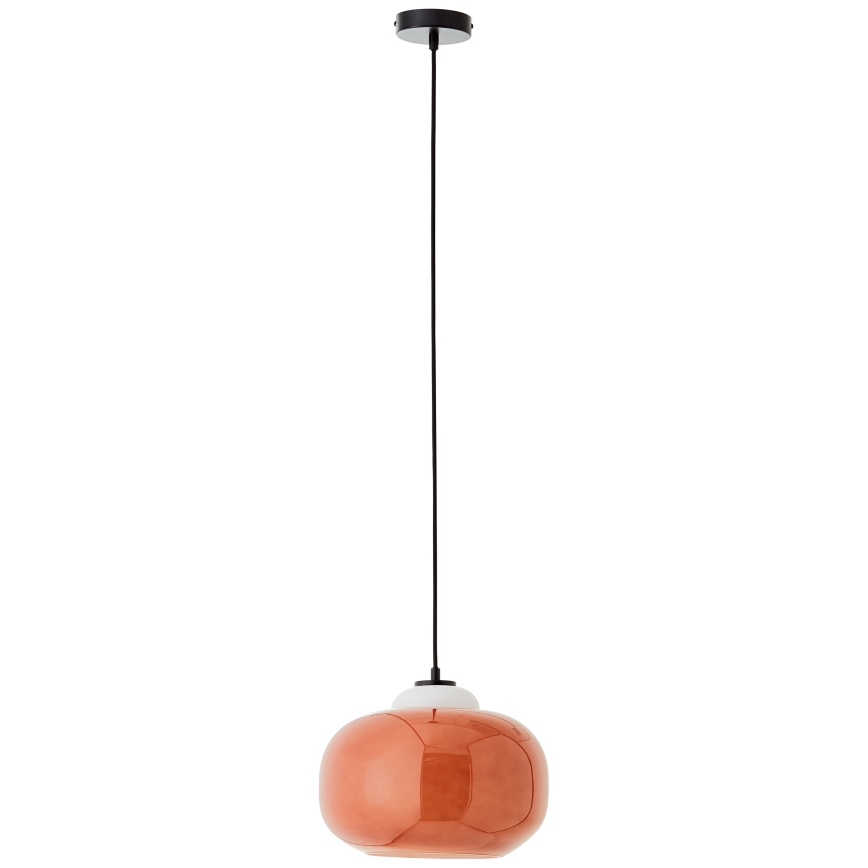 Brilliant - Luster na lanku BLOP 1xE27/60W/230V oranžový