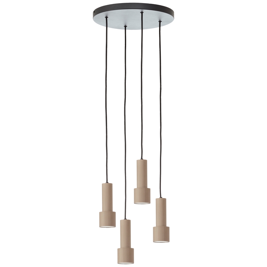 Brilliant - Luster na lanku CADIZ 4xGU10/10W/230V pr. 35 cm bronzová