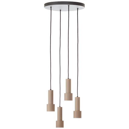 Brilliant - Luster na lanku CADIZ 4xGU10/10W/230V pr. 35 cm bronzová