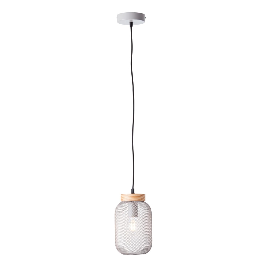 Brilliant - Luster na lanku GIADA 1xE27/40W/230V pr. 16 cm sivý