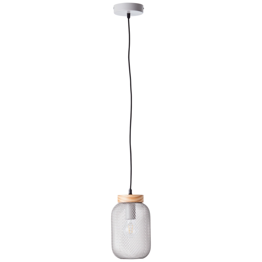 Brilliant - Luster na lanku GIADA 1xE27/40W/230V pr. 16 cm sivý