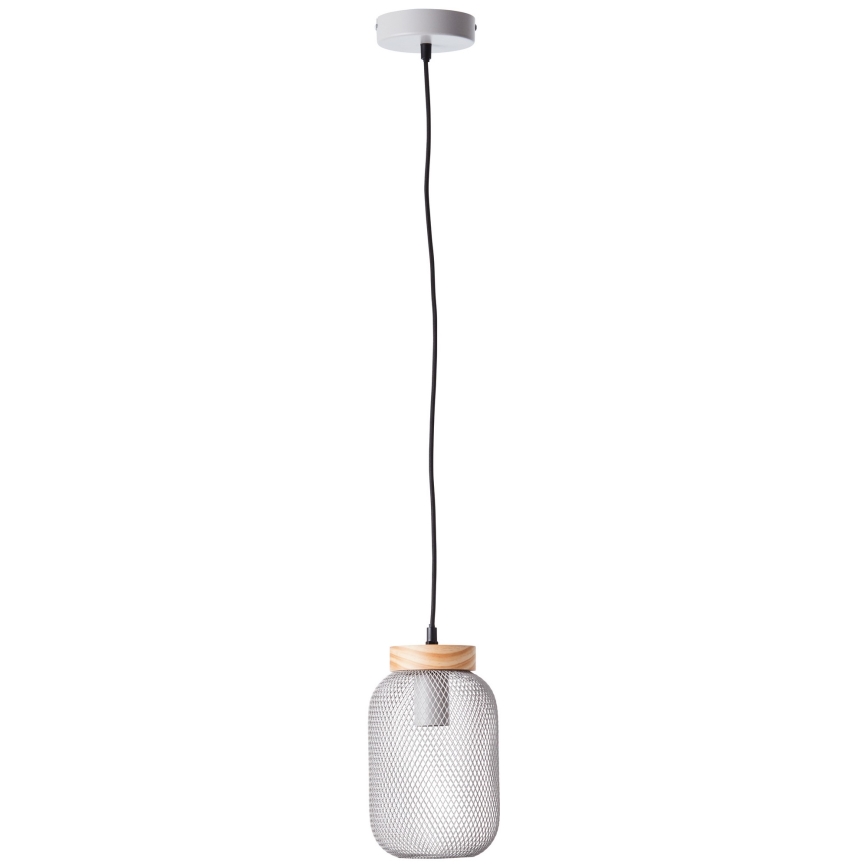 Brilliant - Luster na lanku GIADA 1xE27/40W/230V pr. 16 cm sivý