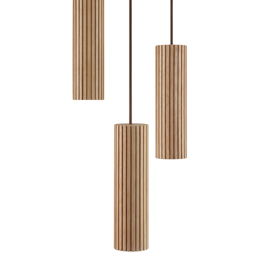 Brilliant - Luster na lanku LAKEWOOD 3xGU10/10W/230V pr. 28 cm hnedý
