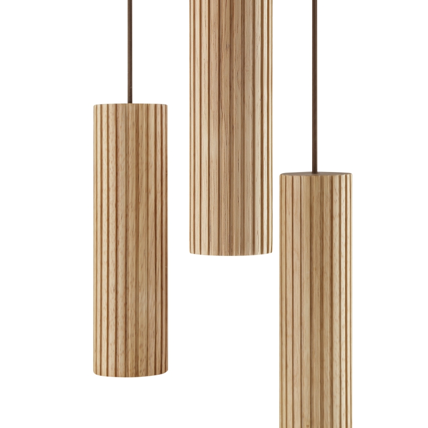 Brilliant - Luster na lanku LAKEWOOD 3xGU10/10W/230V pr. 28 cm hnedý