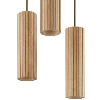 Brilliant - Luster na lanku LAKEWOOD 3xGU10/10W/230V pr. 28 cm hnedý