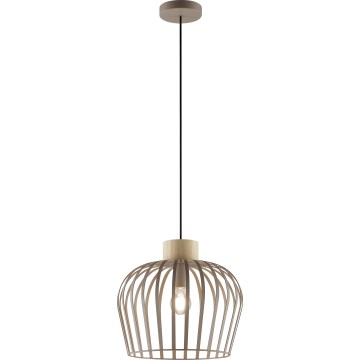 Brilliant - Luster na lanku NORDIC CAGE 1xE27/20W/230V pr. 35 cm béžový