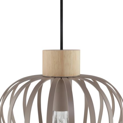 Brilliant - Luster na lanku NORDIC CAGE 3xE27/20W/230V béžová