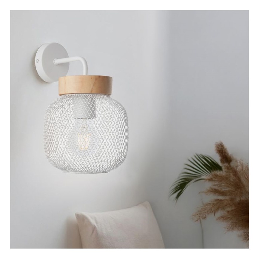 Brilliant - Nástenná lampa GIADA 1xE27/40W/230V biela