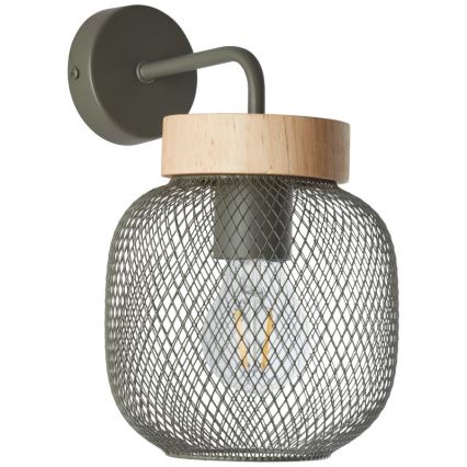 Brilliant - Nástenná lampa GIADA 1xE27/40W/230V zelená