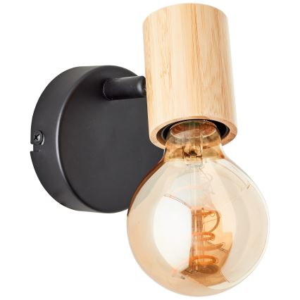 Brilliant - Nástenné bodové svietidlo KERRY 1xE27/40W/230V bambus