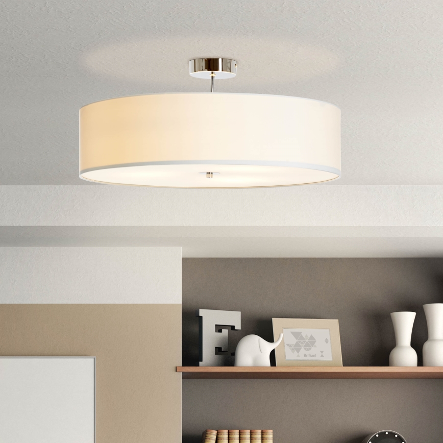 Brilliant - Prisadený luster ANDRIA 3xE27/60W/230V pr. 60 cm biela