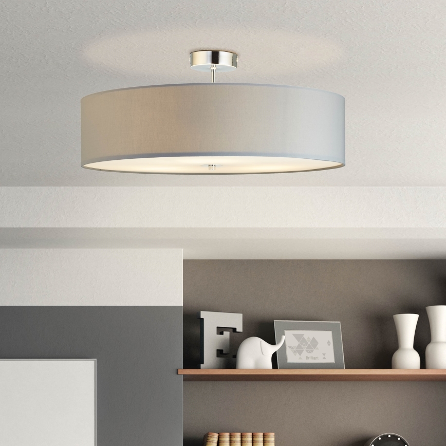 Brilliant - Prisadený luster ANDRIA 3xE27/60W/230V pr. 60 cm šedá