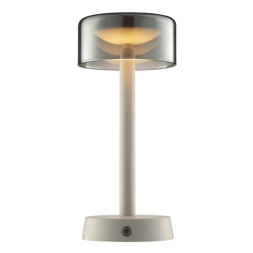 Brilliant - LED stmievateľná nabíjacia dotyková vonkajšia stolová lampa RAZOR LED/2,5W/5V 2700K 2600 mAh IP44 sivá