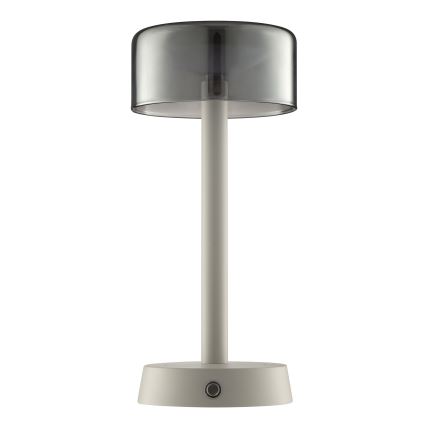 Brilliant - LED stmievateľná nabíjacia dotyková vonkajšia stolová lampa RAZOR LED/2,5W/5V 2700K 2600 mAh IP44 sivá