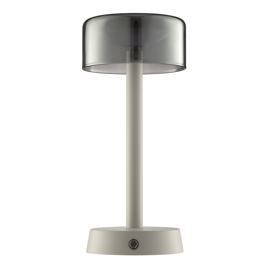 Brilliant - LED stmievateľná nabíjacia dotyková vonkajšia stolová lampa RAZOR LED/2,5W/5V 2700K 2600 mAh IP44 sivá