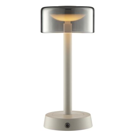 Brilliant - LED stmievateľná nabíjacia dotyková vonkajšia stolová lampa RAZOR LED/2,5W/5V 2700K 2600 mAh IP44 sivá