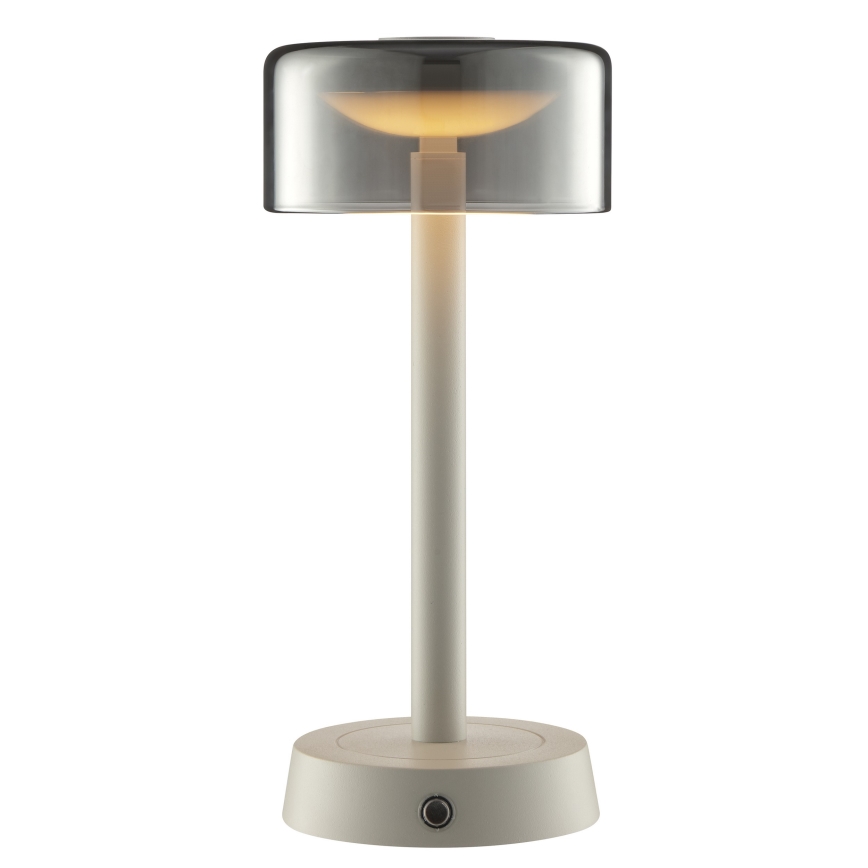 Brilliant - LED stmievateľná nabíjacia dotyková vonkajšia stolová lampa RAZOR LED/2,5W/5V 2700K 2600 mAh IP44 sivá