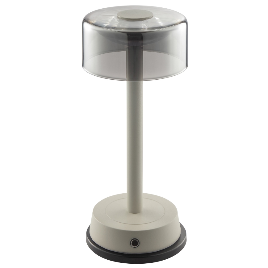 Brilliant - LED stmievateľná nabíjacia dotyková vonkajšia stolová lampa RAZOR LED/2,5W/5V 2700K 2600 mAh IP44 sivá