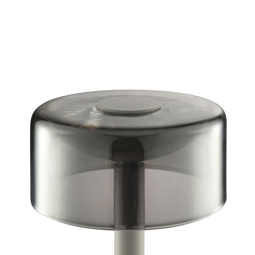 Brilliant - LED stmievateľná nabíjacia dotyková vonkajšia stolová lampa RAZOR LED/2,5W/5V 2700K 2600 mAh IP44 sivá