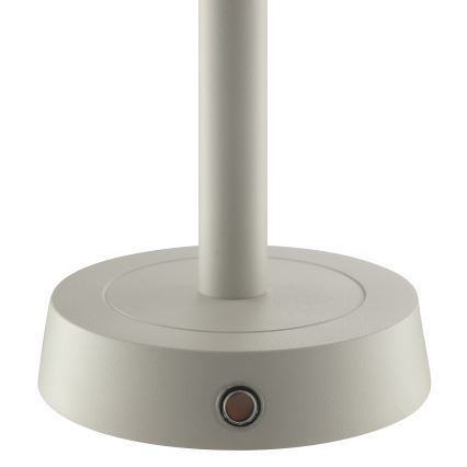 Brilliant - LED stmievateľná nabíjacia dotyková vonkajšia stolová lampa RAZOR LED/2,5W/5V 2700K 2600 mAh IP44 sivá