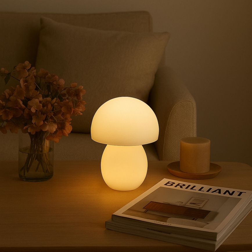 Brilliant - LED Stmievateľná nabíjacia dotyková stolová lampa DUPIS LED/2W/5V 2700K 1800 mAh biela