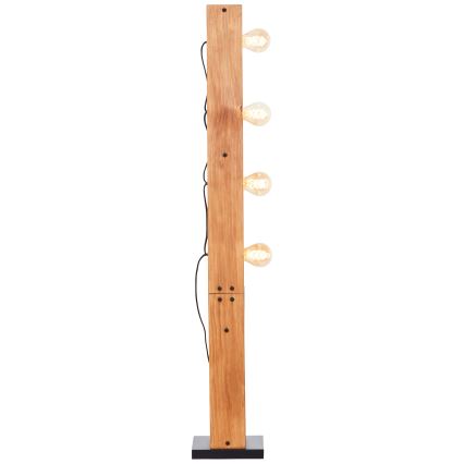 Brilliant - Stojacia lampa CALANDRA 4xE27/42W/230V borovica