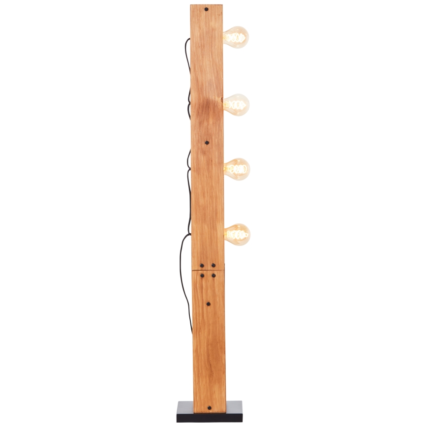 Brilliant - Stojacia lampa CALANDRA 4xE27/42W/230V borovica