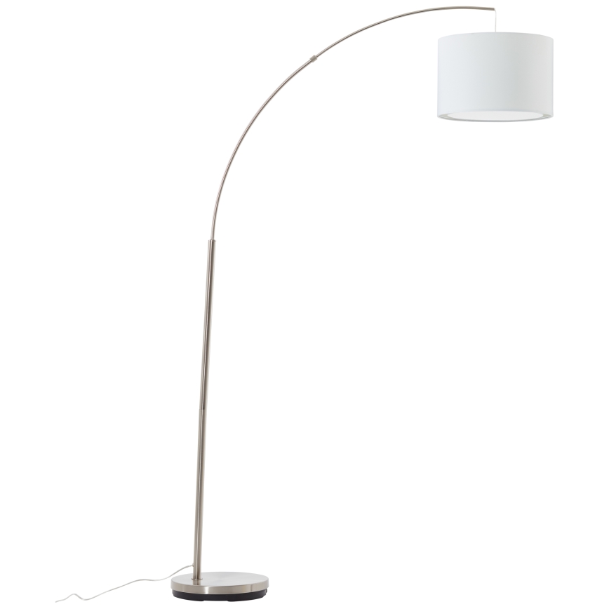 Brilliant - stojacia lampa CLARIE 1xE27/60W/230V matný chróm/biela