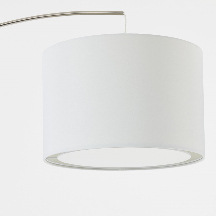 Brilliant - stojacia lampa CLARIE 1xE27/60W/230V matný chróm/biela