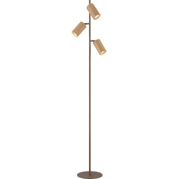 Brilliant - Stojacia lampa LAKEWOOD 3xGU10/10W/230V hnedá