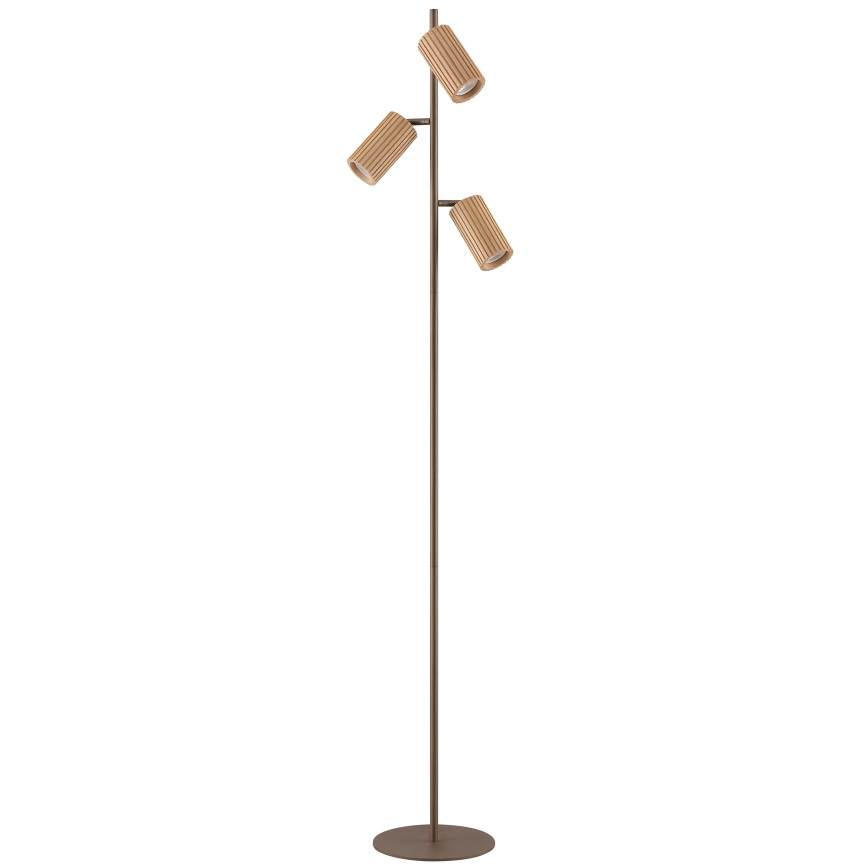 Brilliant - Stojacia lampa LAKEWOOD 3xGU10/10W/230V hnedá
