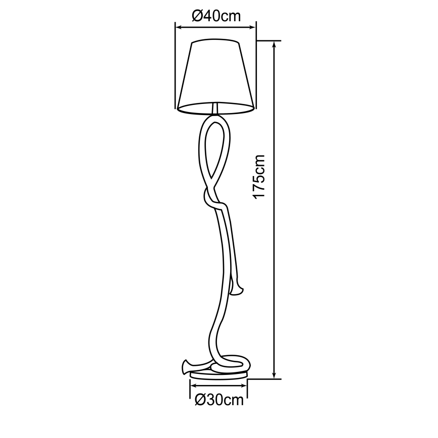 Brilliant - Stojacia lampa SAILOR 1xE27/40W/230V béžová/krémová