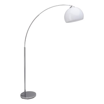 Brilliant - Stojacia lampa VESSA 1xE27/60W/230V lesklý chróm/biela