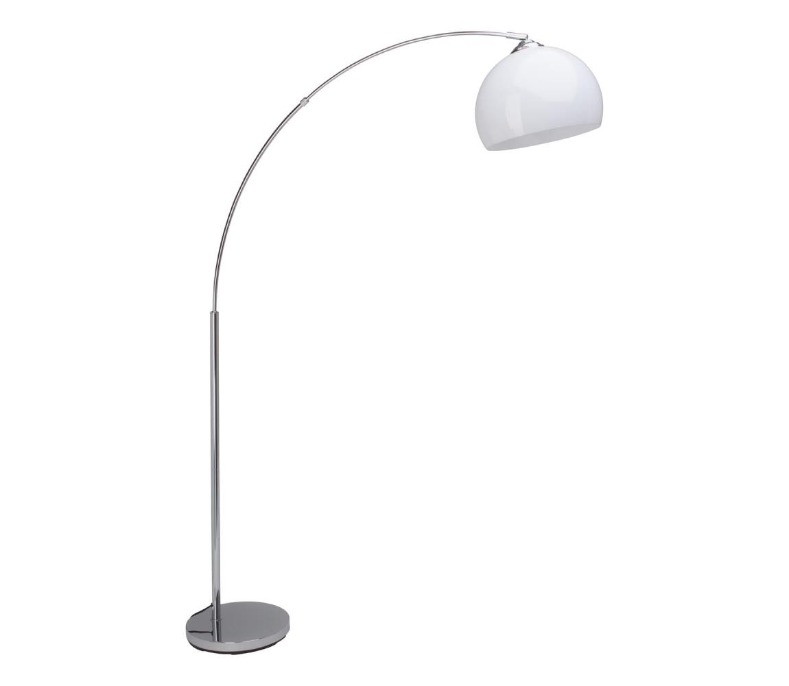 Brilliant - Stojacia lampa VESSA 1xE27/60W/230V lesklý chróm/biela 92940/75