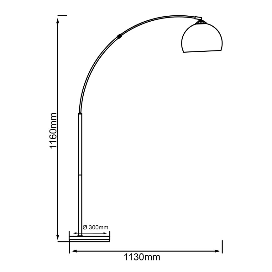 Brilliant - Stojacia lampa VESSA 1xE27/60W/230V lesklý chróm/biela