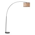Brilliant - Stojacia lampa WILEY 1xE27/60W/230V čierna/béžová