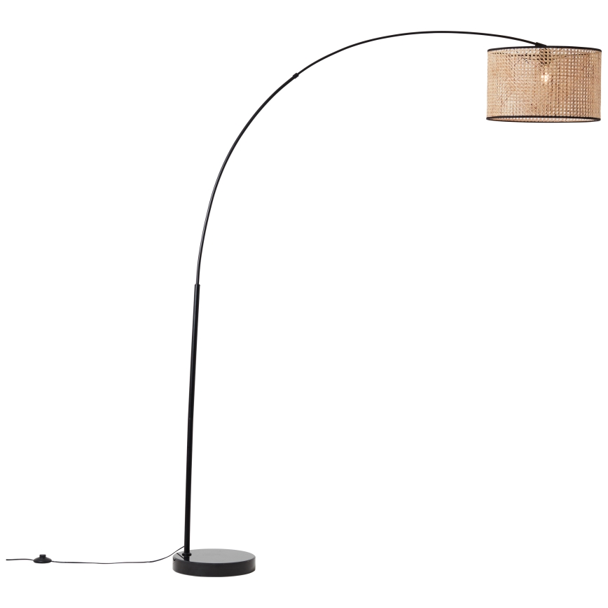 Brilliant - Stojacia lampa WILEY 1xE27/60W/230V čierna/béžová