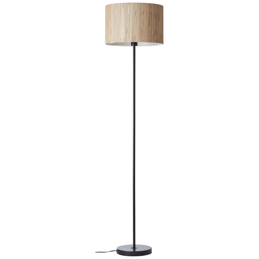 Brilliant - Stojacia lampa WIMEA 1xE27/52W/230V čierna/béžová
