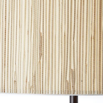 Brilliant - Stojacia lampa WIMEA 1xE27/52W/230V čierna/béžová