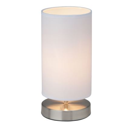 Brilliant - Stolná lampa CLARIE 1xE14/40W/230V matný chróm/biela