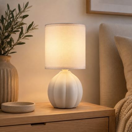 Brilliant - Stolná lampa DUNE 1xE14/20W/230V biela