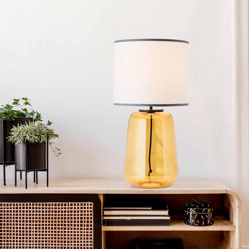 Brilliant - Stolná lampa HYDRA 1xE27/60W/230V žltá