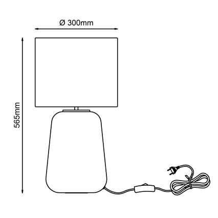 Brilliant - Stolná lampa HYDRA 1xE27/60W/230V žltá