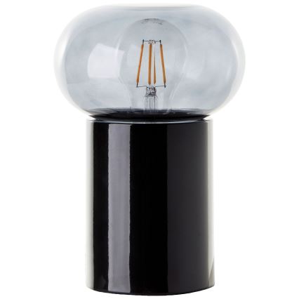 Brilliant - Stolná lampa KNUT 1xE27/25W/230V čierna/číra